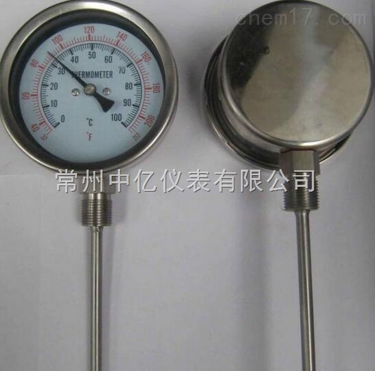 WSS-313徑(jing)向型雙金屬(shǔ)溫度計廠家(jiā)